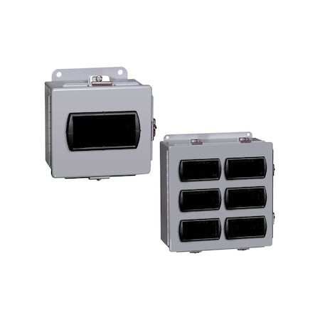 Dwyer Instruments Electrical Enclosures, 5.9 in H, 6.3 in D, 7.9 in W, NEMA 4X, Thermoplastic Polyester PME-01